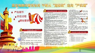 从严治党宣传看板挂画