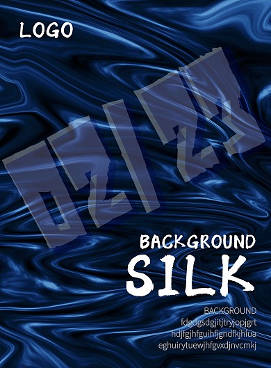 A4丝绸背景宣传单页