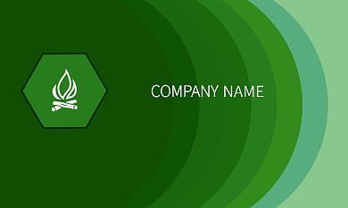 绿色渐变商业名片