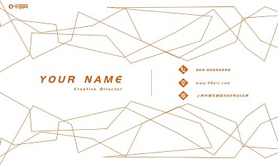 简约线形商务名片
