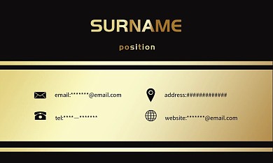 黑金渐变商务名片