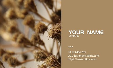 小清新婚庆工作室名片