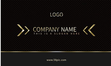 黑金高端大气商务名片