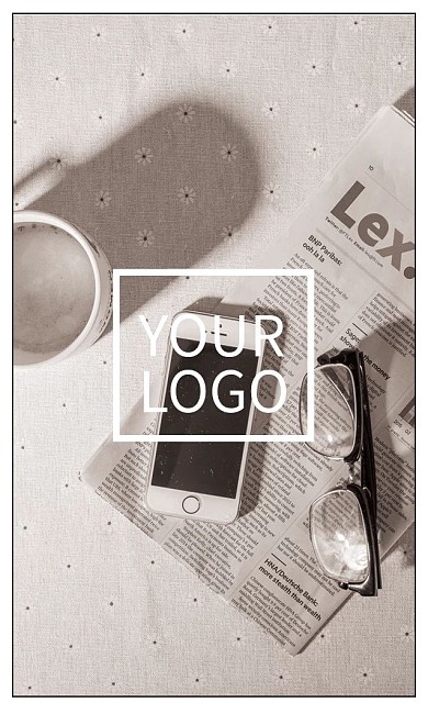 简约灰度竖版名片设计