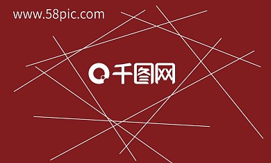 简约线条名片几何名片