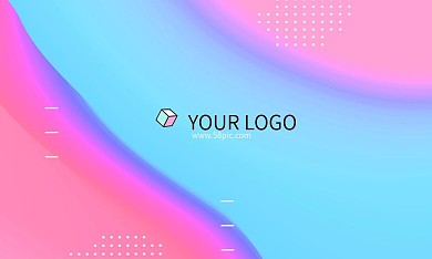 互联网流体渐变时尚新颖商务名片