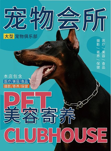 时尚宠物会所单页