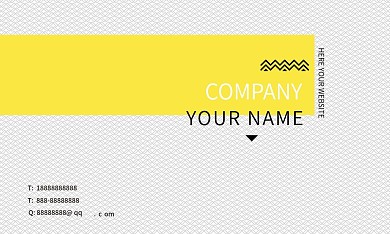 简约商务矢量名片