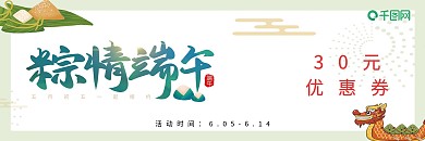 端午节粽子活动代金券