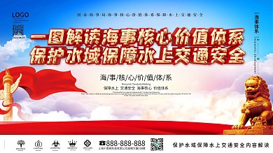 国家海事局海事核心价值体系展板