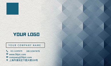 白色简约立体感商务名片设计