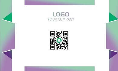 清新简约商务名片