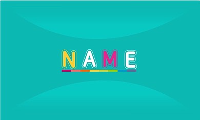 个人绿色简约名片