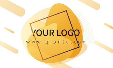 抽象科技类渐变名片