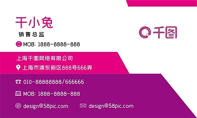 矢量名片设计商务