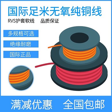 品质保证国际足米无氧电线电缆主图
