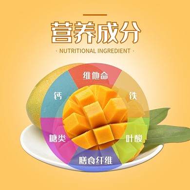 新鲜芒果营养成分主图直通车