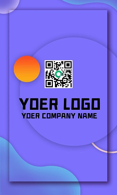 时尚科技风微立体背景名片