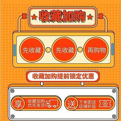 收藏加购通用直通车主图直通车主图模板