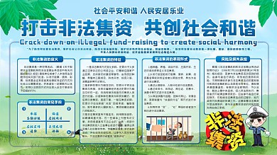 防范打击非法集资宣传展板