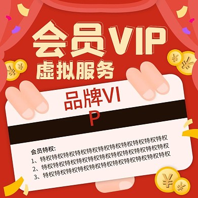 虚拟服务会员VIP直通车主图