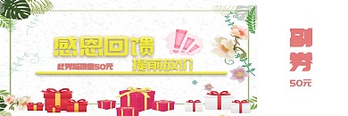 感恩节回馈代金券