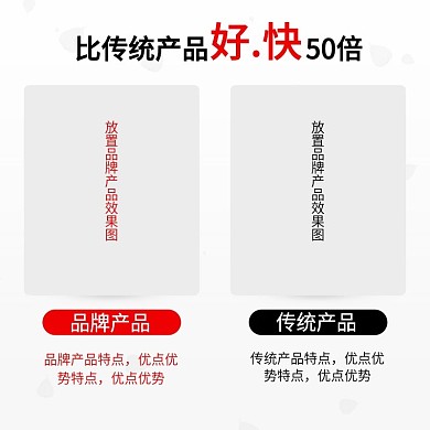 产品对比图模板 数码家电 年货 新品