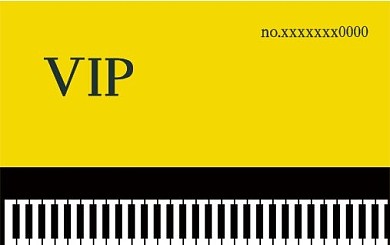 会员卡24创意琴行音乐贵宾福利宣传卡片