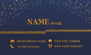 黑金风矢量高档房地产创意大气商务名片