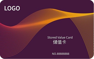 原创科技感线条vip会员卡储值卡