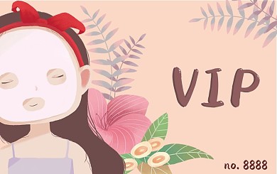 小清新美容美发会员卡