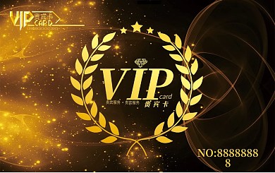 金色大气VIP会员卡