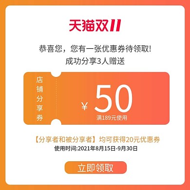 电商淘宝双11大促活动分享券直通车主图