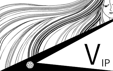 极简线性理发会员卡