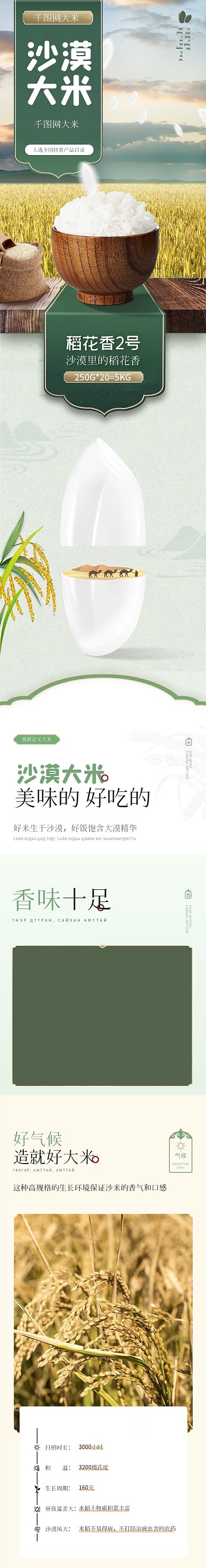 食品类大米详情页