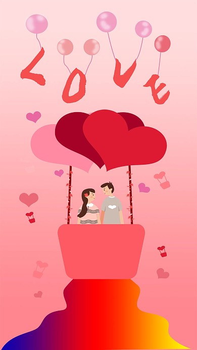 粉红情人节主题壁纸