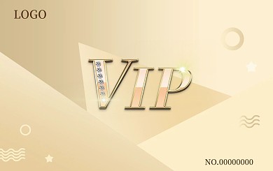 高档酒店会员卡（金色镶钻土豪风）