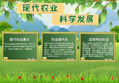 现代农业绿色手抄报