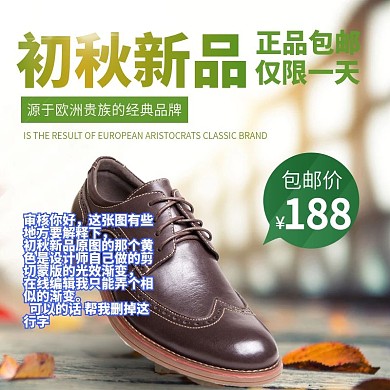 时尚日常通用男款鞋类主图直通车图