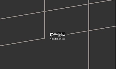 黑色大气简约线条名片