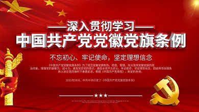 党建风制法说明、通用规格和使用条例宣传展