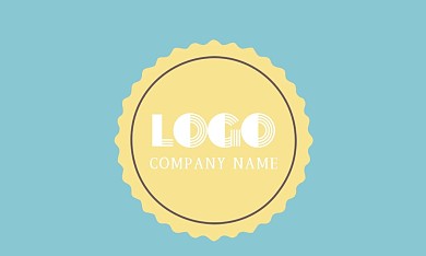 可爱暖色商务线条名片