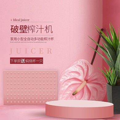 简约时尚小清新家电主图设计模板