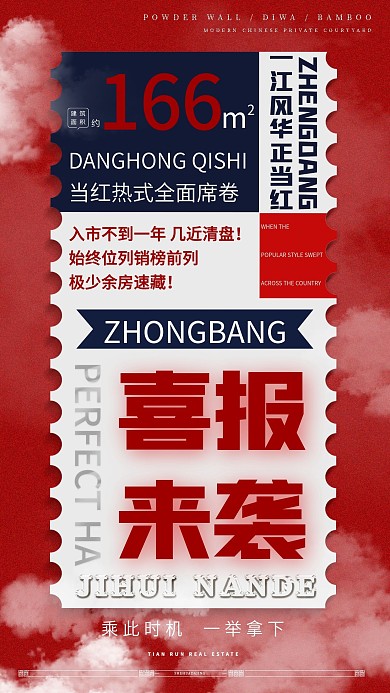 金融房地产销售喜报
