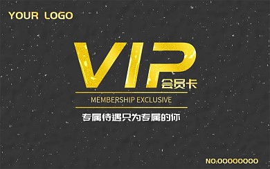 黑金大气简洁VIP会员