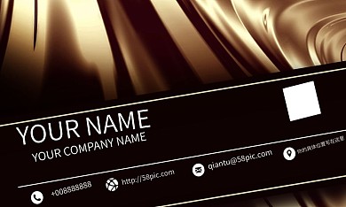 金色简约大气奢华商务名片设计