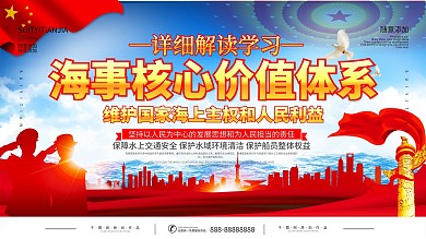 国家海事局海事核心价值体系展板