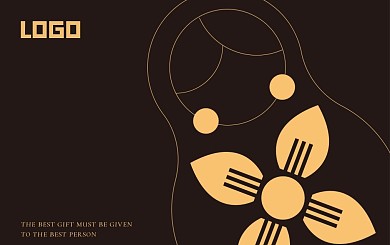 VIP卡会员卡礼品卡可爱黑色金色线条