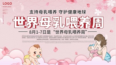 世界母乳喂养周内容型展板