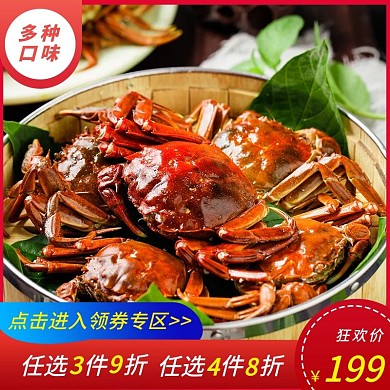 多种口味现货鲜活大闸蟹